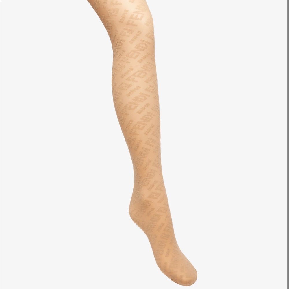 FENDI x SKIMS beige tights limited edition